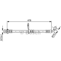 BOSCH 1 987 481 814 Tubi Freno 478