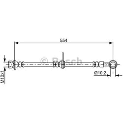 BOSCH 1 987 481 799 Tubi Freno 554