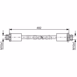 Tubi Freno; BOSCH; 482; per NISSAN; BH1716, 46210JX05A, 46210JX05B