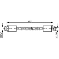 BOSCH 1 987 481 832 Tubi Freno 482 NISSAN: NV200 Van / Station Wagon