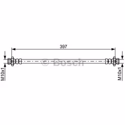 Tubi Freno; BOSCH; 397; per NISSAN; BH1709, 46210EB00A, 46210EB02A