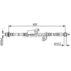 BOSCH 1 987 481 788 Tubi Freno 657