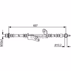 Tubi Freno; BOSCH; 657; per TOYOTA; BH1673, 9094702G31, 90947W2028, 9094702E34, 9094702G31