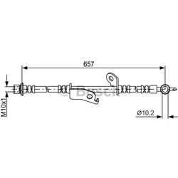 BOSCH 1 987 481 789 Tubi Freno 657