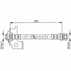 Tubi Freno; BOSCH; 284; per KIA, HYUNDAI; BH1679, 587381E100, 587381E100