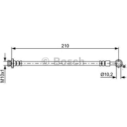 BOSCH 1 987 481 829 Tubi Freno 210