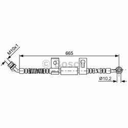 Tubi Freno; BOSCH; 665; per KIA; BH1674, 587313E100