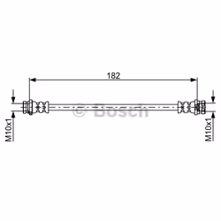 Tubi Freno; BOSCH; 182; per MERCEDES-BENZ; BH1636, 4154280735, A4154280735
