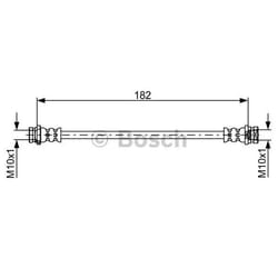 BOSCH 1 987 481 752 Tubi Freno 182