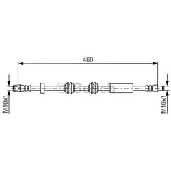 BOSCH 1 987 481 748 Tubi Freno 469