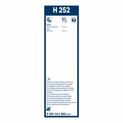 Tergicristallo per parabrezza BOSCH 3 397 011 965, Twin Lunghezza 250mm, posteriore, 1 Pezzo - Vista aggiuntiva 6