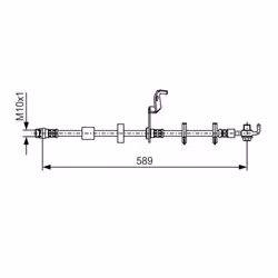 Tubo flessibile del freno BOSCH 1 987 481 102