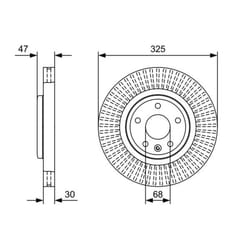Disco freno BOSCH 0 986 479 W52