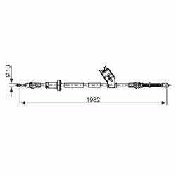 Cavo di trazione, freno di stazionamento BOSCH 1 987 482 747 - Vista aggiuntiva 4