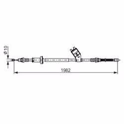 Cavo di trazione, freno di stazionamento BOSCH 1 987 482 748 - Vista aggiuntiva 5