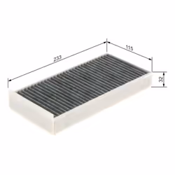 Filtro cabina BOSCH 1 987 435 582 - Vista aggiuntiva 5