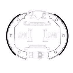 Set di ganasce freno, freno di stazionamento BOSCH 0 204 113 806 - Vista aggiuntiva 4