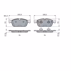 Set di pastiglie freno BOSCH 0 986 494 962, anteriore - Vista aggiuntiva 5