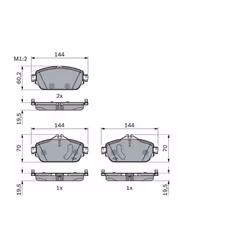 Set di pastiglie freno BOSCH 0 986 494 782, anteriore - Vista aggiuntiva 5