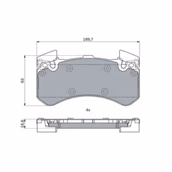 Set di pastiglie freno BOSCH 0 986 494 991, anteriore - Vista aggiuntiva 7