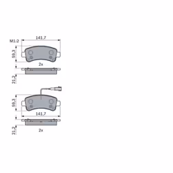 Set di pastiglie freno BOSCH 0 986 494 765, posteriore - Vista aggiuntiva 5