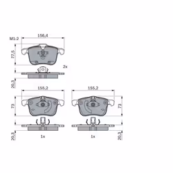 Set di pastiglie freno BOSCH 0 986 494 959, anteriore - Vista aggiuntiva 7