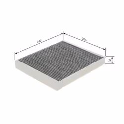Filtro cabina BOSCH 1 987 435 575 - Vista aggiuntiva 4