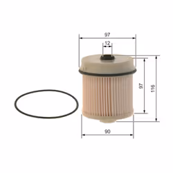 Filtro carburante BOSCH F 026 402 216 - Vista aggiuntiva 4