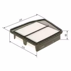 Filtro aria BOSCH F 026 400 328 - Vista aggiuntiva 5