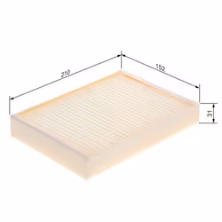 Filtro cabina BOSCH 1 987 435 121 - Vista aggiuntiva 5