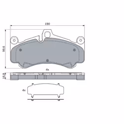 Set di pastiglie freno BOSCH 0 986 424 067, anteriore - Vista aggiuntiva 4