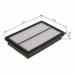 Filtro aria BOSCH F 026 400 617 - Vista aggiuntiva 5