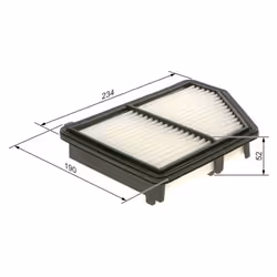 Filtro aria BOSCH F 026 400 576 - Vista aggiuntiva 5