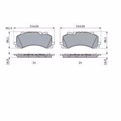 Set di pastiglie freno BOSCH 0 986 424 850, anteriore - Vista aggiuntiva 8