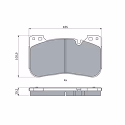 Set di pastiglie freno BOSCH 0 986 424 921, anteriore