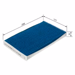 Filtro cabina BOSCH 0 986 628 578 - Vista aggiuntiva 5
