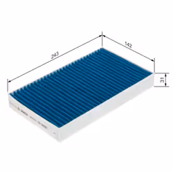 Filtro cabina BOSCH 0 986 628 583 - Vista aggiuntiva 5