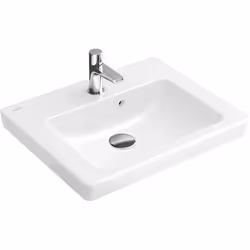 Villeroy & Boch 7315F501, Lavello montato a parete, Rettangolare, Ceramica, Bianco, 1 ciotole, Rettangolare