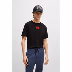 HUGO 50447978_001_M camicia e top Maglietta Girocollo Manica corta Cotone
