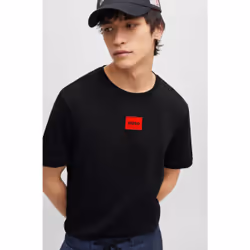 HUGO 50447978_001_M camicia e top Maglietta Girocollo Manica corta Cotone