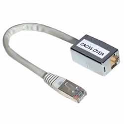Hama CAT5 Cross-Over Adapter 8p8c, Plug - Jack, RJ-45, RJ-45, Grigio