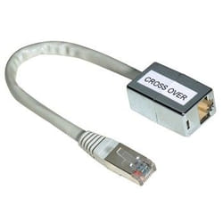 Hama CAT5 Cross-Over Adapter 8p8c, Plug - Jack cavo di rete Grigio