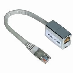 Hama CAT5 Cross-Over Adapter 8p8c, Plug - Jack cavo di rete Grigio