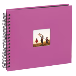 Hama 4047443167477 album fotografico e portalistino Rosa 100 fogli 10 x 15 Rilegatura a spirale