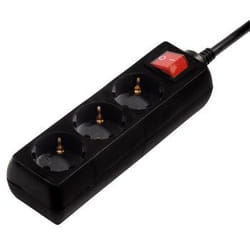 Hama 00108816 protezione da sovraccarico Nero 3 presa(e) AC 230 V 3 m