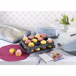 Xavax 00111514 contenitore per torta Rotondo Plastica Antracite, Trasparente - Vista aggiuntiva 8