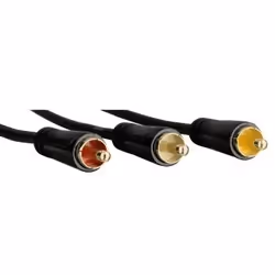 Hama 1.5m Scart - 3 RCA 1,5 m SCART (21-pin) 3 x RCA Nero