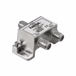 Hama 00122496, Splitter per cavo, 5 - 862 MHz, Argento, 1 pz, F, 2x F