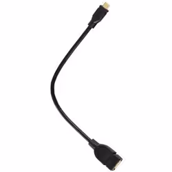 Hama 00108307, 0,15 m, Micro-USB B, USB A, USB 2.0, Maschio/Femmina, Nero