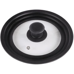 Xavax 00111544 coperchio per pentola Rotondo Nero, Trasparente
